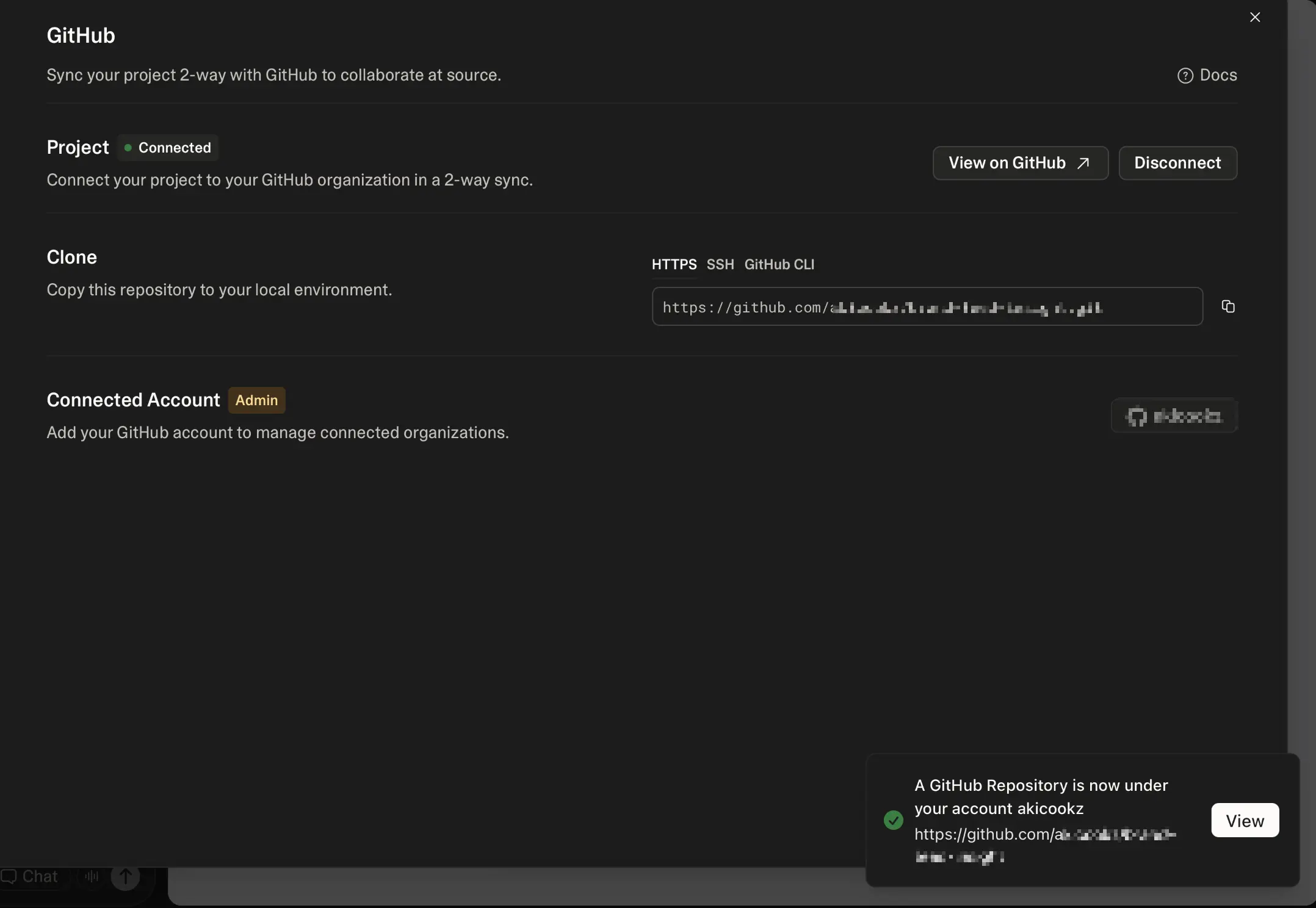 Creating a new GitHub repository from Lovable